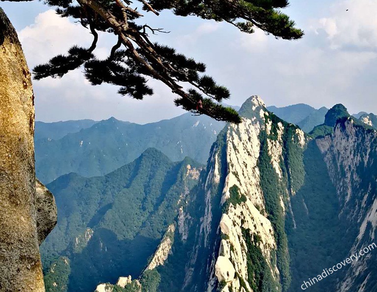 Mount Hua in misty days - view from North Peak