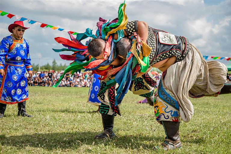 Mongolian Wrestling Contest during Naadam Festival Things to Do in Inner Mongolia