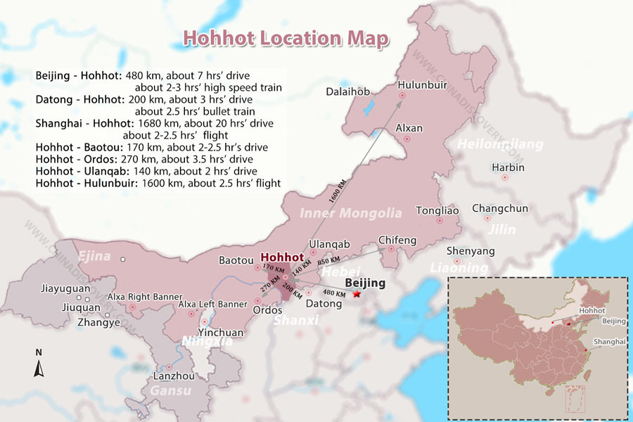 Hohhot Transportation Map