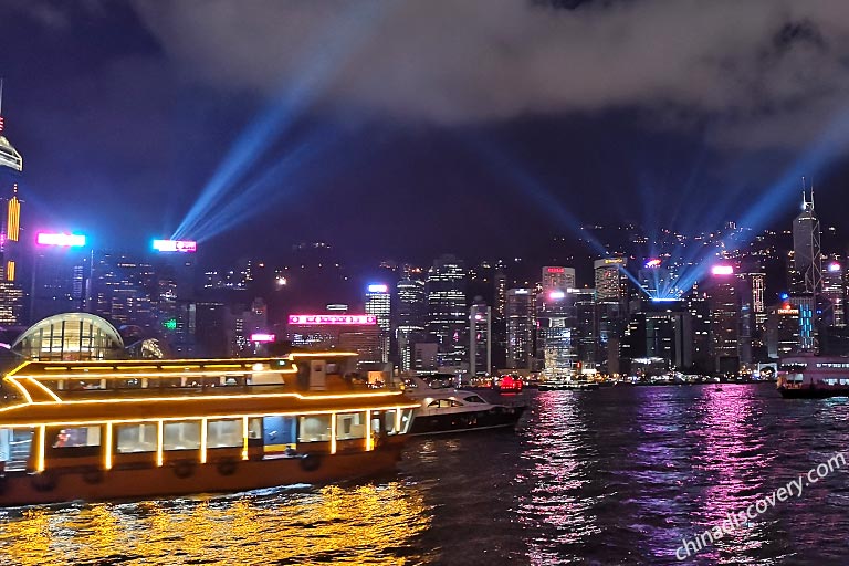 Victoria Harbor Amazing Night View