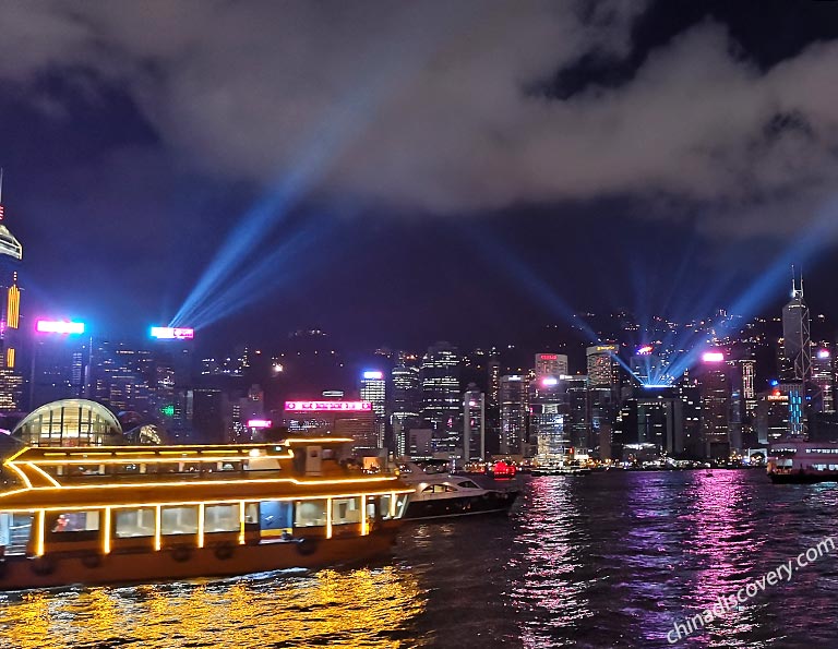 Victoria Harbor Amazing Night View