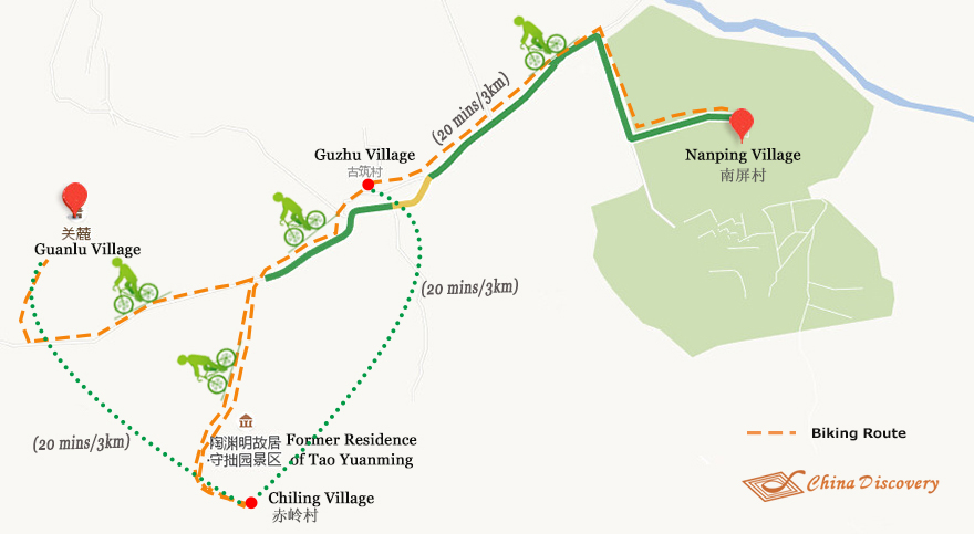Nanping Guanlu Ancient Village Biking Huangshan Biking Tour