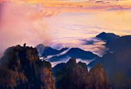 Back Huangshan Mountain