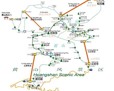 Yellow Mountain Map