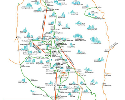 Huangshan Scenic Spots Map