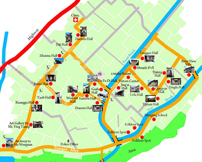 Xidi Village Tourist Map