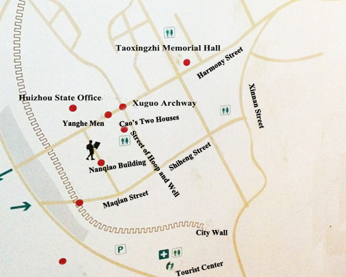 Map of Huizhou Ancient Town