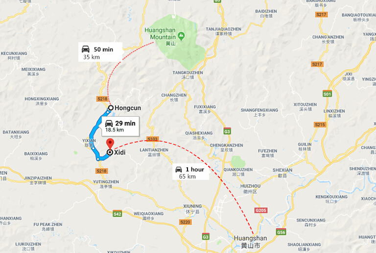 Hongcun to Xidi Ancient Village