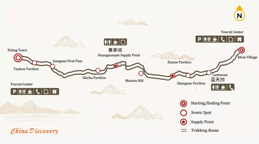 Huihang Ancient Pathway Trekking Map Huihang Ancient Pathway