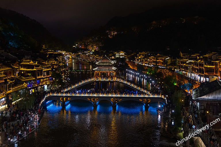 Fenghuang Ancient Town - Night  View