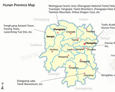 Hunan Province Map