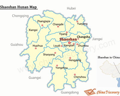 Shaoshan Hunan Map
