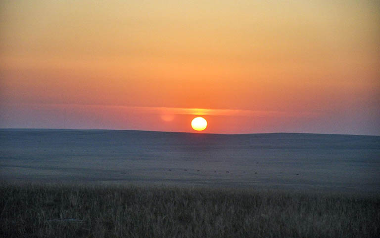 Xilamuren Grassland Sunset