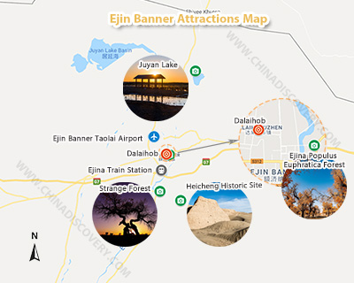 Ejin Banner Map