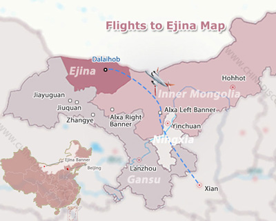 Ejin Banner Map