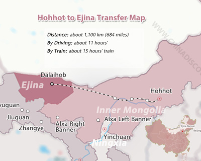 Ejin Banner Map