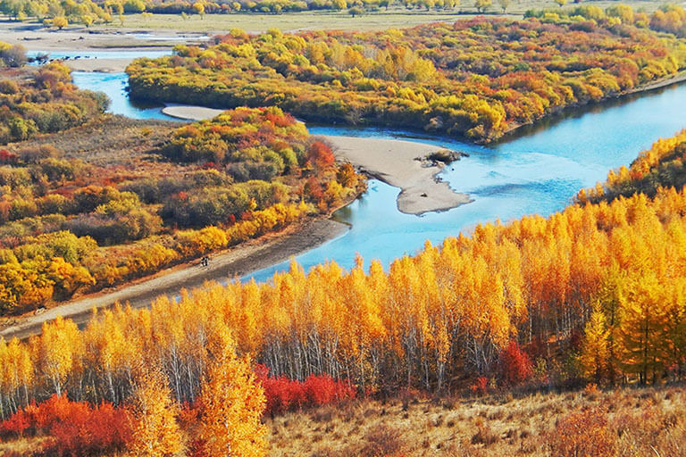 Ergun Wetland in Autumn