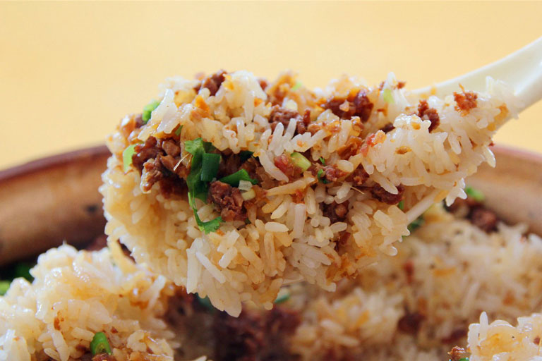 Mixed Rice with Dried Lamb Floss Inner Mongolia Food