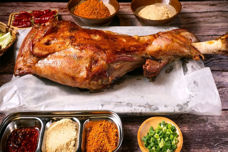 Roast Leg of Lamb Inner Mongolia Food