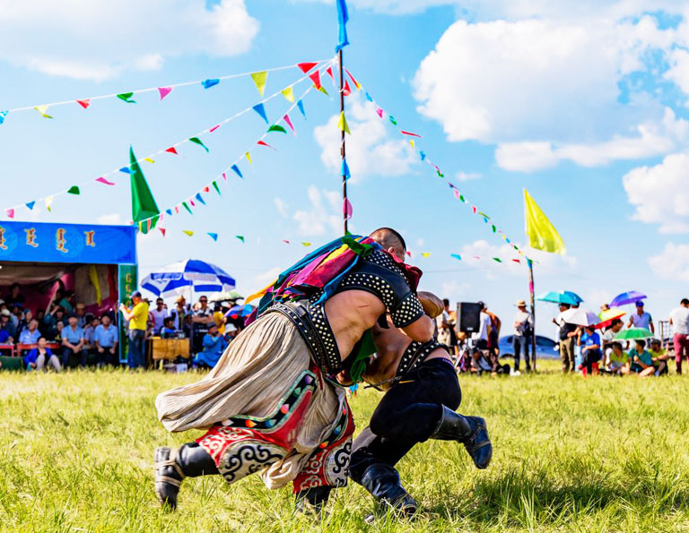 Naadam Festival Wrestling