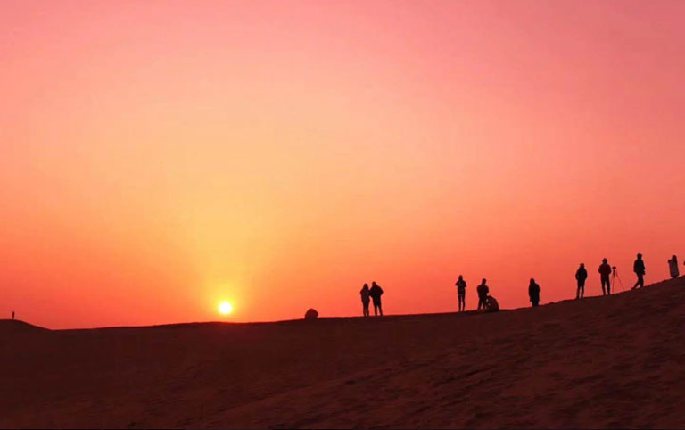 Romantic Yemingsha Desert Sunrise