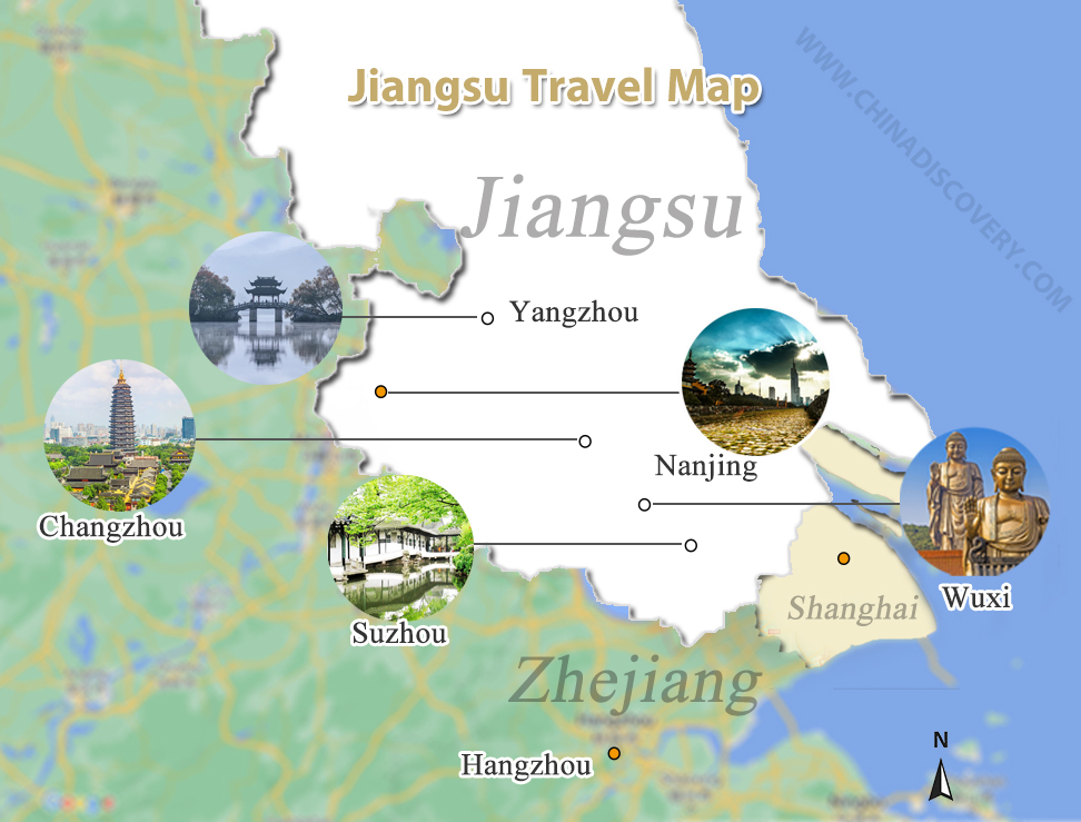 Jiangsu Travel Map