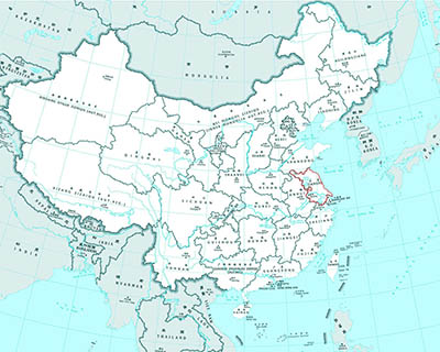 Jiangsu China Map