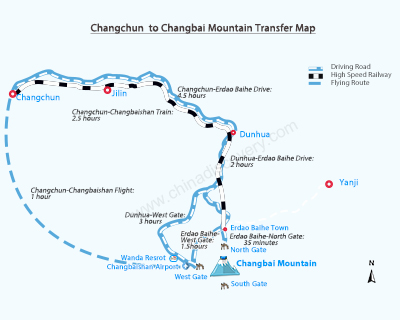 Changbai Mountain Map