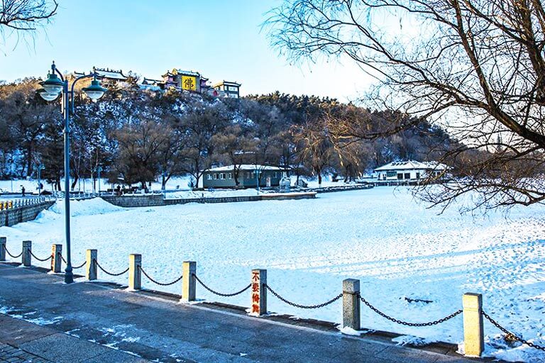 Jilin Beishan Park in Winter