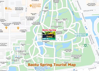 Baotu Spring Tourist Map