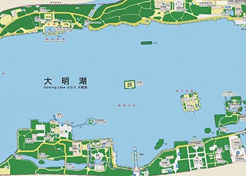 Daming Lake Tourist Map