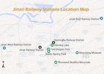 Jinan Train Stations Map