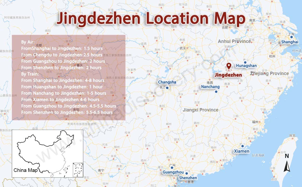 Jingdezhen Location Map