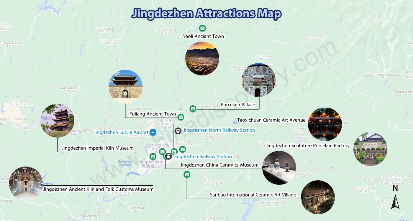 Tourist Map of Jingdezhen