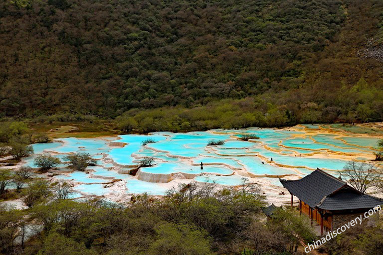 Five-Color Ponds in Huanglong Valley