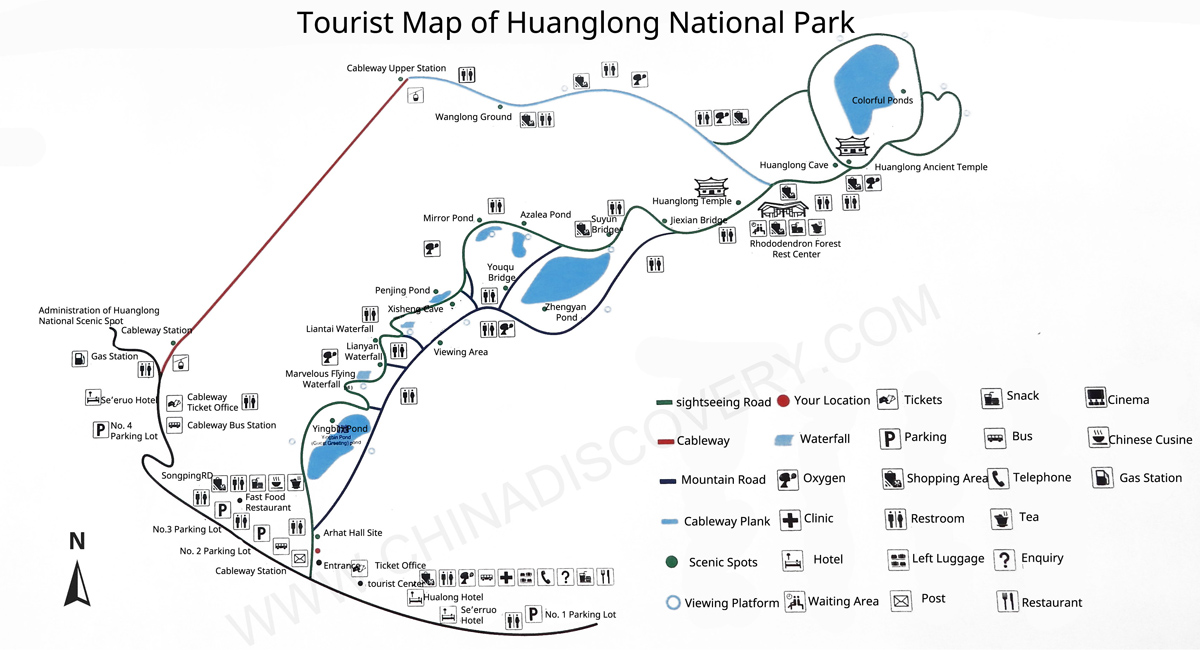 Huanglong Travel Map