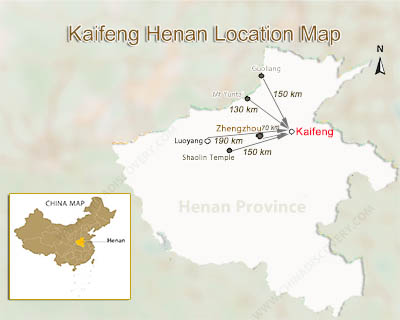 Kaifeng Henan China map