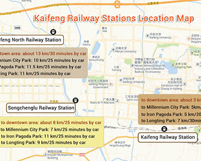 Kaifeng Railway Stations Map