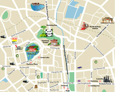 Kunming Attraction Map