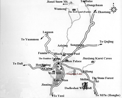 Kunming Tourist Map