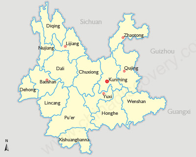 Yunnan Ethnic Map