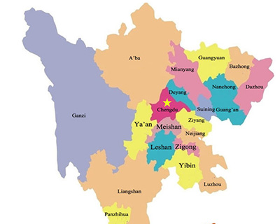 Leshan Sichuan Map