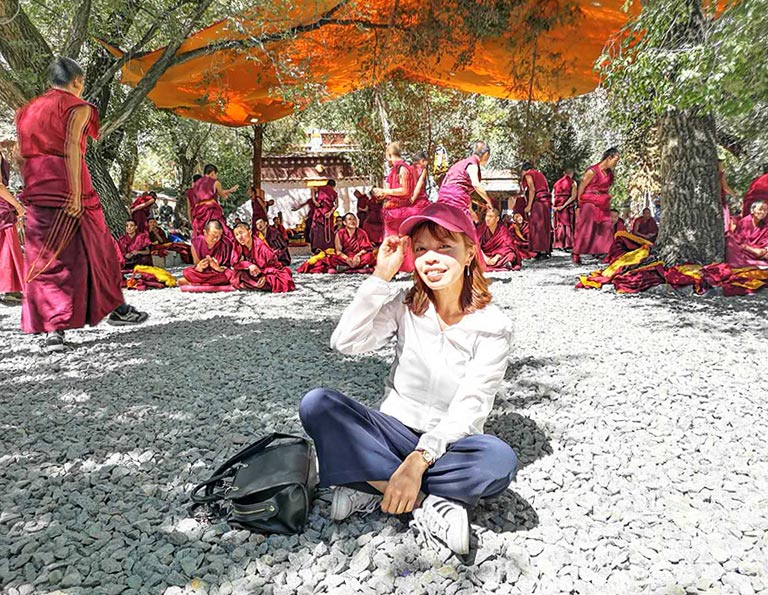 Buddhism Scriptures Debating at Sera Monastery