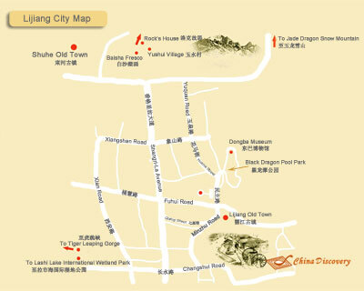 Lijiang City Map