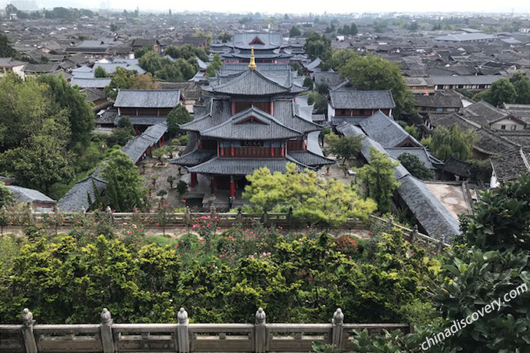 Lijiang Old Town Full View from Wangu Tower