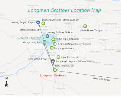 Longmen Grottoes Location Map