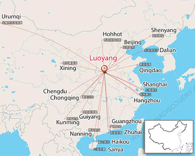 Luoyang Flights Map