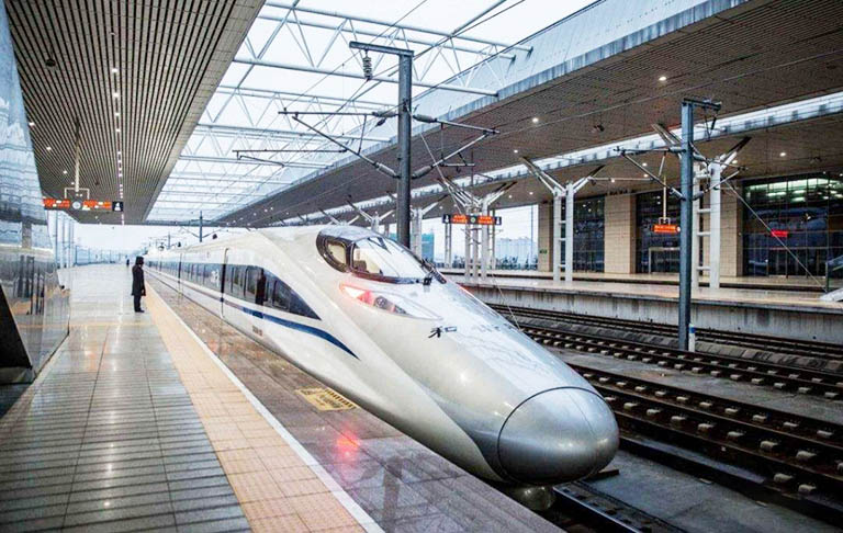 High Speed Train at Luoyang Longmen Railway Station Luoyang Railway Stations