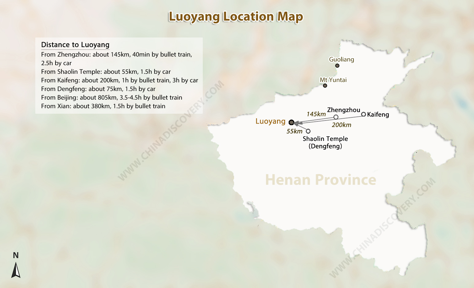 Luoyang Location Map