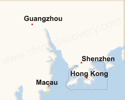 Hong Kong Macau Shenzhen Guangzhou Map